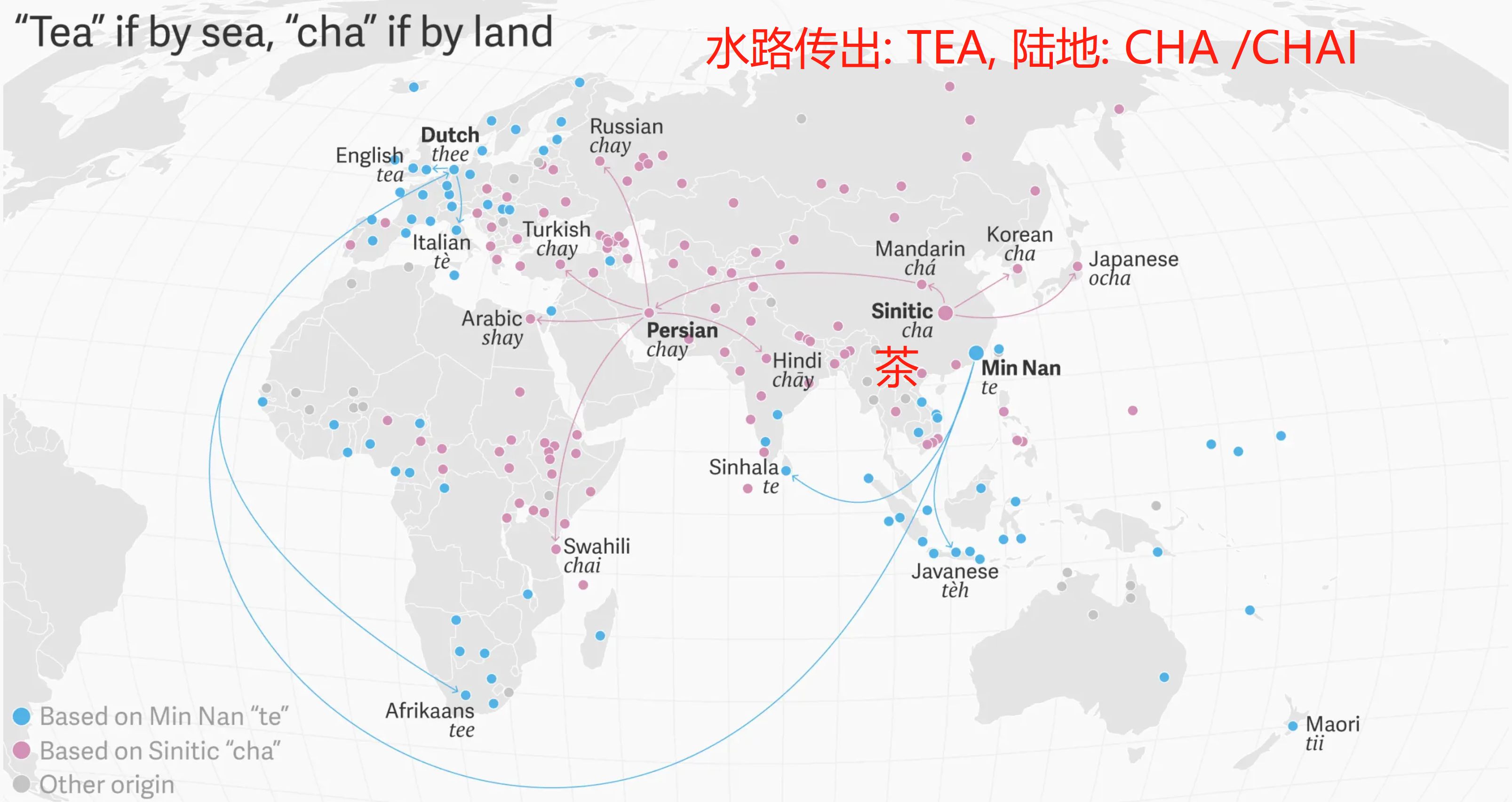 Tea' globalization path